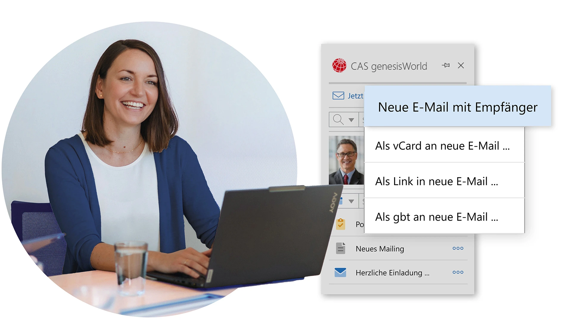 Outlook-365-Integration für CAS genesisWorld x17