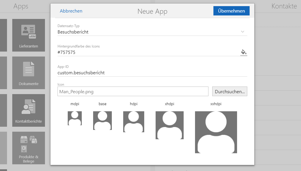 CRM anpassen: Eigene Apps anlegen
