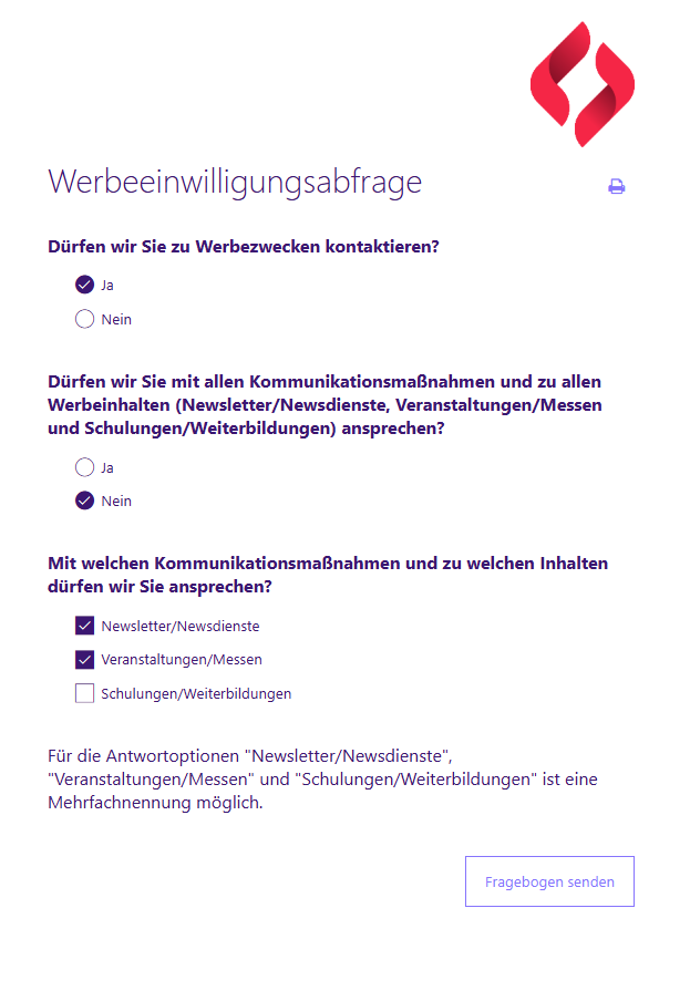DSGVO einfach umsetzen: Dynamsicher Fragebogen