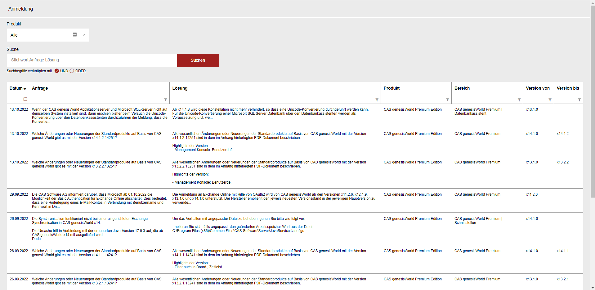 CRM für IT-Dienstleister und Softwarehersteller: FAQ-Datenbank