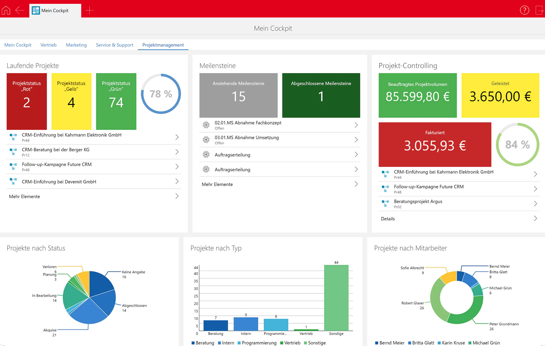 CRM-Projektmanagement: Projektcontrolling