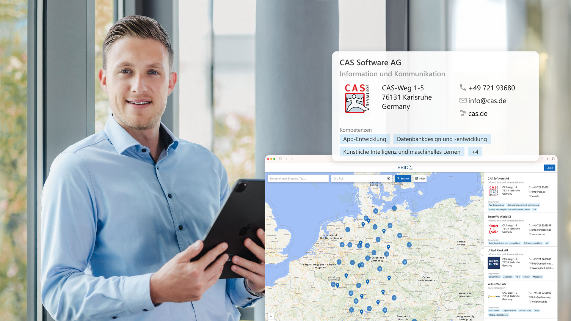 Unternehmensverzeichnis business.directory in CAS genesisworld x16