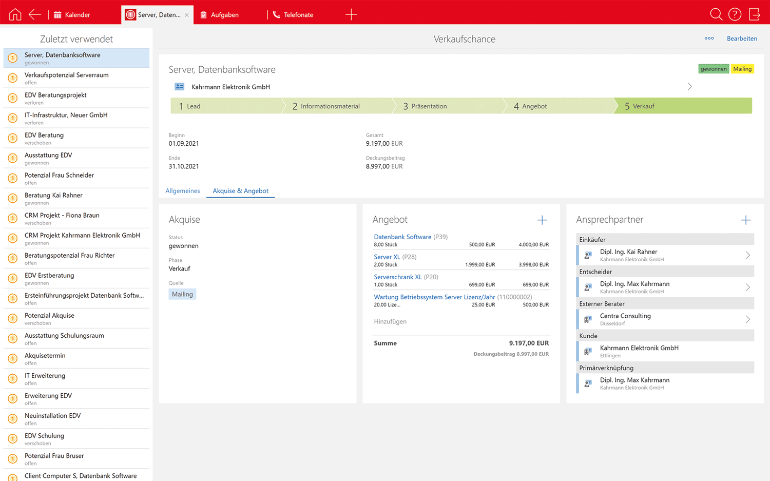 CRM im Vertrieb: Verkaufschance